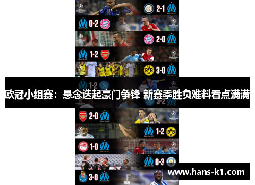 欧冠小组赛：悬念迭起豪门争锋 新赛季胜负难料看点满满